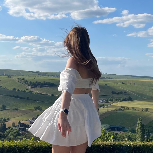 Petal & Pup - Short White Cutout Dress - Picture 2 of 3